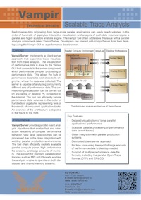 Vampir Scalable Trace Analysis Flyer for SC11