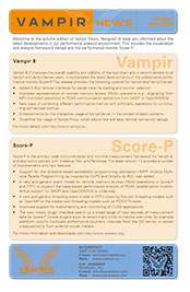 Vampir news flyer for SC13